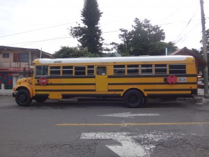 Panamski autobus w Boquete