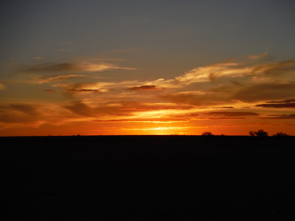Zachód słońca w outbacku