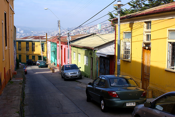 Kolorowe domy Valparaiso